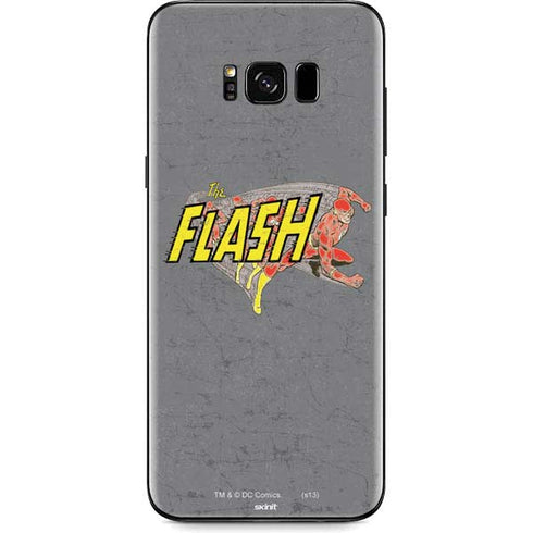 DC Comics The Flash Vintage Action Running Pose Galaxy S8 Plus Skin